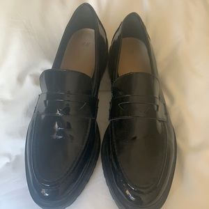 Black Patent Loafers Size 8.5